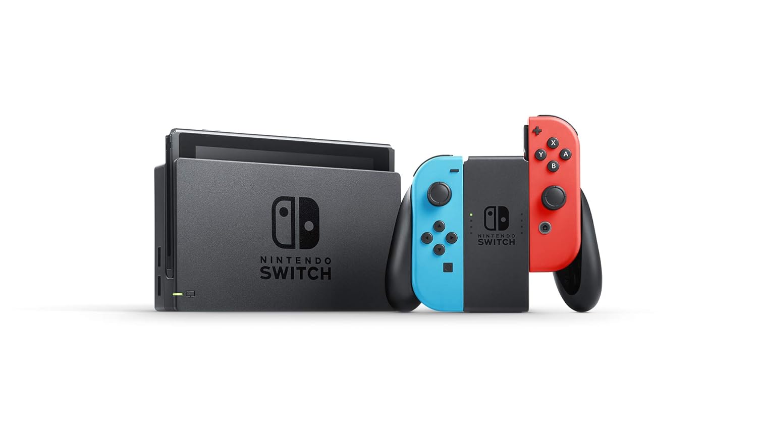 with Neon Blue and Neon Red Joy-Con - Handheld Gaming Console