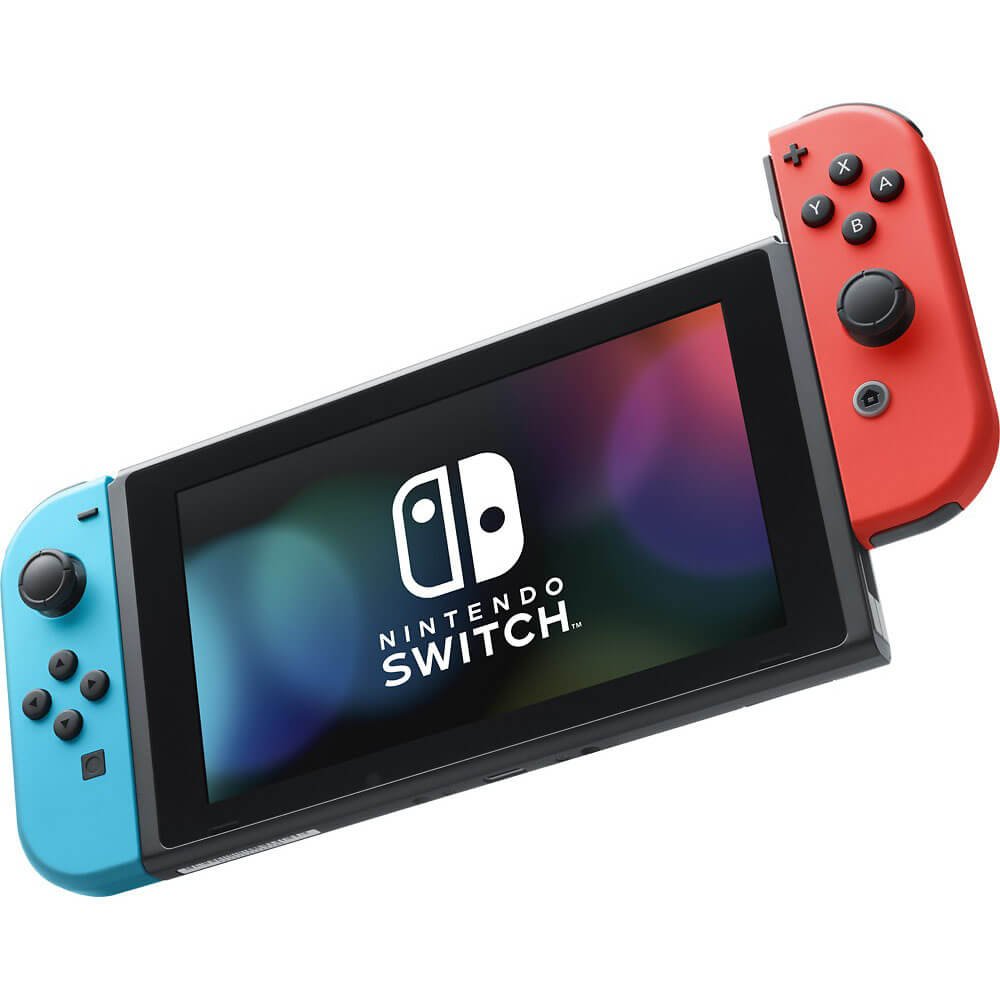 with Neon Blue and Neon Red Joy-Con - Handheld Gaming Console