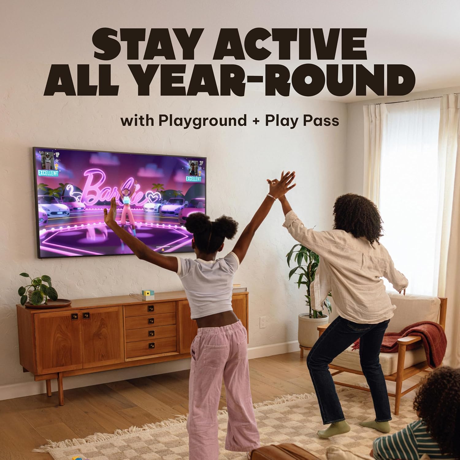 The Active Play System for Kids & Families Where Indoor Physical Activity Meets Interactive Family Fun and is Great for Gaming Nights, Parties and Playdates