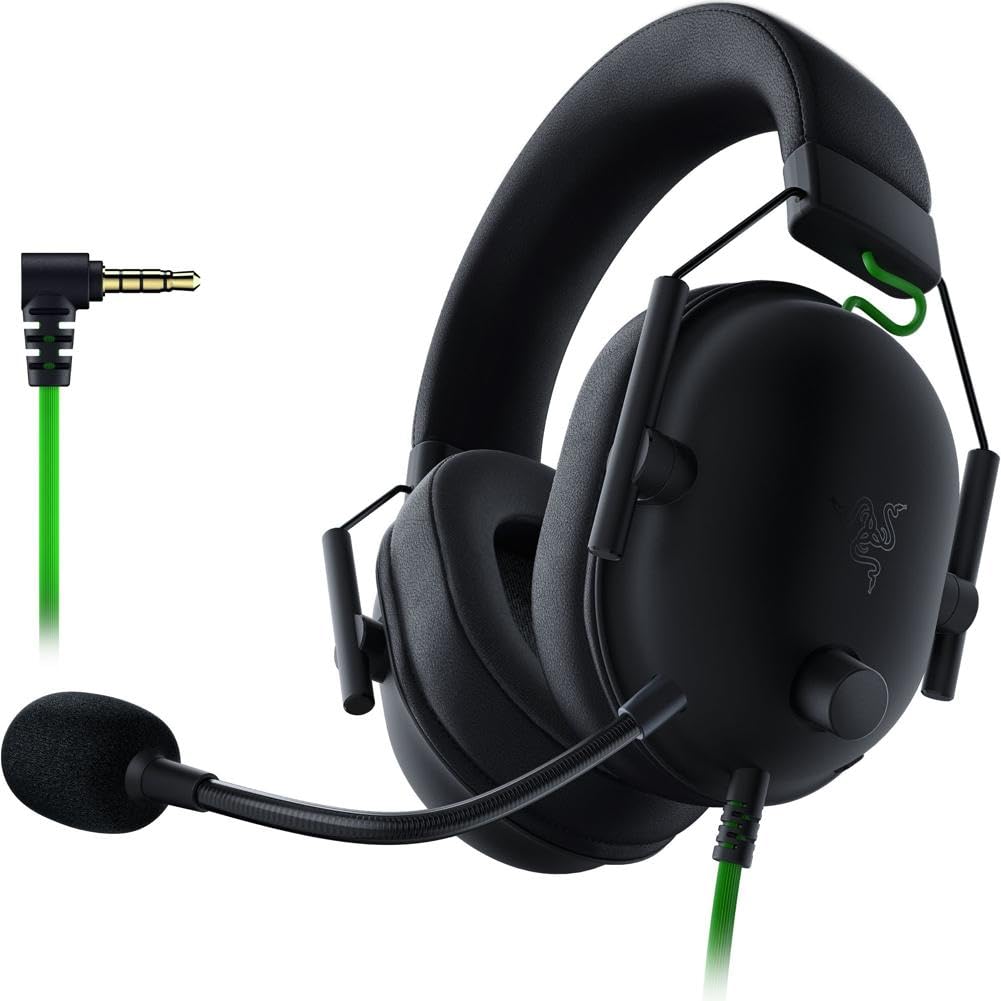 V2 X Gaming Headset: 7.1 Surround Sound - 50mm Drivers - Memory Foam Cushion - For PC, PS4, PS5, Switch - 3.5mm Audio Jack - Black