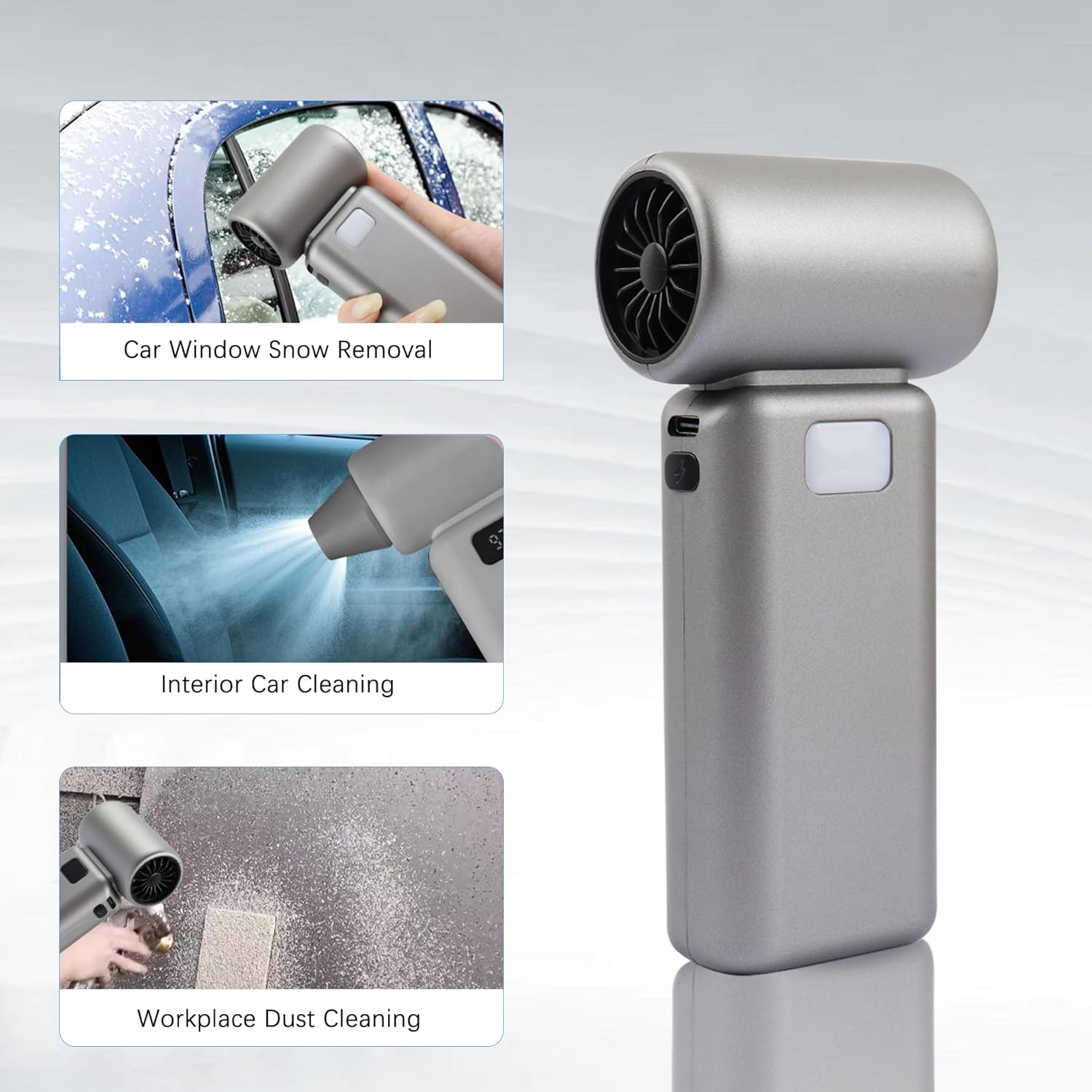 Air Duster – 100000RPM Cordless Violent Fan Blower with 5-Speed Settings, Fast Charging, Brushless Motor, Dust Removal for Car, PC, Keyboard, Home, Outdoor Use